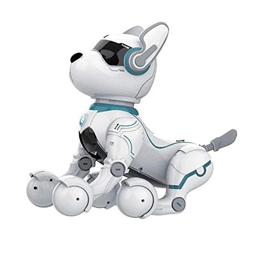 WUYANSE Juguete del Perro del Robot teledirigido, programación Inteligente interactiva Imitar el Mini Robot del Perro del Animal doméstico para los niños