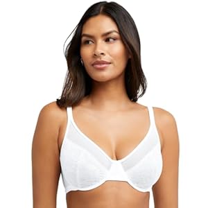 Bali Women’s One Smooth U Lace Minimizer, Underwire Full-Coverage Convertible Bra