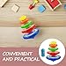 Toddmomy 1 Set Stackable Spinning Tops, Spinning Tops for Kids Educational and Interactive Learning's Stack Toys