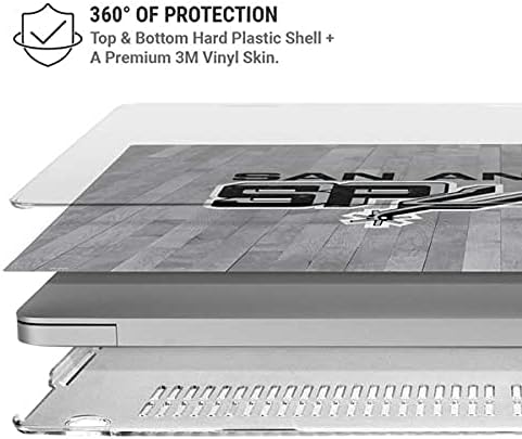 Skinit Case + Skin Compatible with MacBook Air 13in M1 (2021) - Officially Licensed NBA San Antonio Spurs Hardwood Classics Design