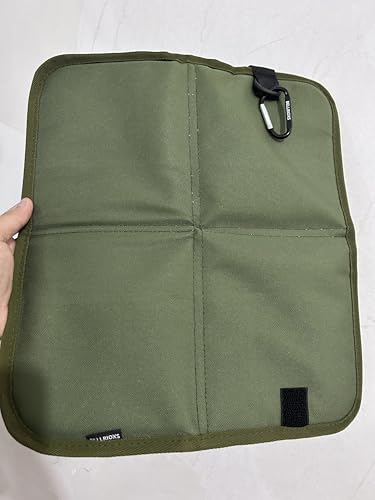 BELLRIOXS レジャーシート コンパクト アウトドア 座布団 ポータブルクッション フォールディングヒップマット キャンプマット 折りたたみクッション サウナマット 持ち運び 防水 耐熱 キャンプ スポーツ観戦 ビーチ お花見 公園 一人用（グリーン）