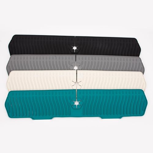 Protector absorbente de silicona con desagüe automático para grifo de cocina 5