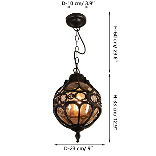 Pendentif extérieur américain créatif et minimaliste pour jardin et couloir étanche