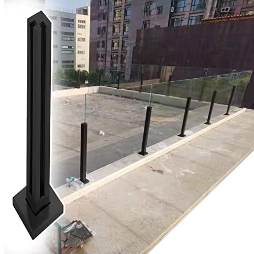Barandilla de escalera para instalar sin obras complejas en balcones con postes de suelo 2