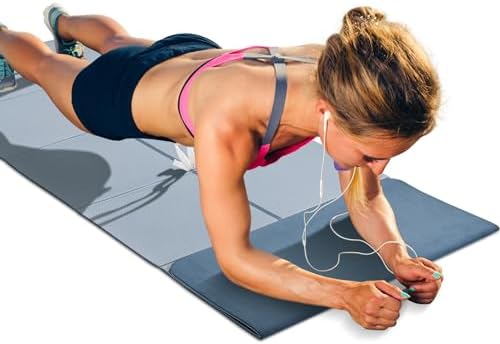 Foldable Yoga Mat for Travel(1/4" & 1/2" Thick) - Non-slip, Eco-f...