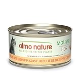 almo nature HQS Natural Wet Cat Food Pate Tuna and Shrimp, 2.47 oz (Pack of 24)