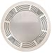 Broan-NuTone 750 Round Fan and Light Combo for Bathroom and Home, White Grille with Glass Lens, 100-Watts, 3.5 Sones, 100 CFM