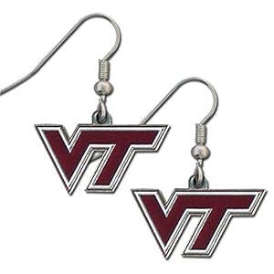 NCAA Siskiyou Sports Womens Virginia Tech Hokies Dangle Earrings One Size Team Color
