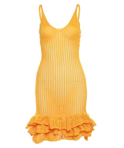 Robe courte moulante en tricot d'été chic à col en V