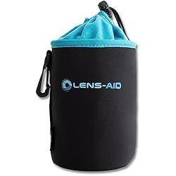 Fundas Para Lentes Fotograficos LENS-AID Funda Protectora para Objetivo de Neopreno con Forro Polar: Bolsa Protectora para Lentes y Accesorios da Camera fotografica