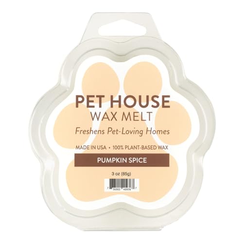 Image of One Fur All Pet House Scented Wax Melts for Warmer - Long-Lasting Pet Friendly Plant Based Soy Wax Melts, Pumpkin Spice Pack of 2