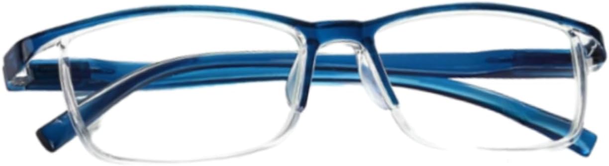 Blue Light Blocking Reading Glasses for Women - 1 Pack with Metal Oval Frame, Spring Hinge