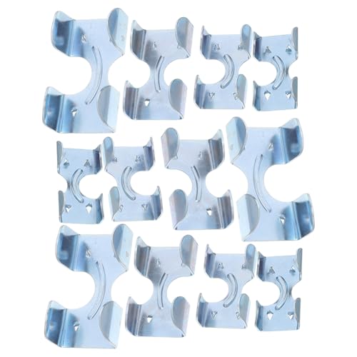 Amosfun Morsetti per Funi Zincati Doppia Estremità 16 Pezzi per Cavi da 8-16 Mm, Clip Metalliche Resistenti per Impieghi Gravosi, Accessori per Funi Industriali e Uso Esterno, Fermacorda