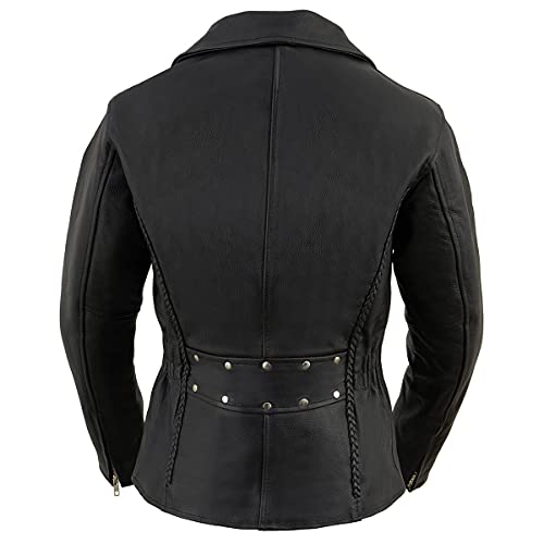 Image of Milwaukee Leather Women's Classic Premium Leather Motorcycle MC Style Riding Jacket