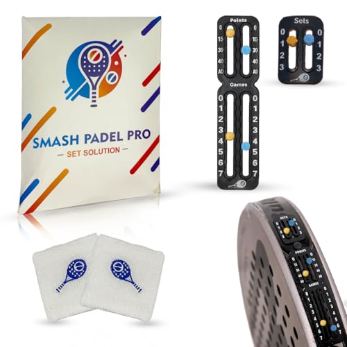 Contador de Puntos para Raqueta de Padel/Tenis. Incluye pulsera antitranspi. Fijación fuerte, fácil de pegar. Seguimiento Práctica de puntuación. Ideal para Jugadores de Pádel y Tenis.