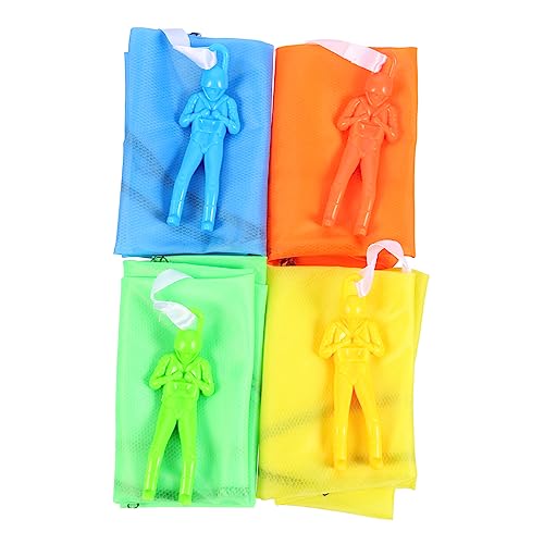 Abaodam Material Parachute Toy for Kids Army Style Hand Throw Outdoor Simulation Game Random Style