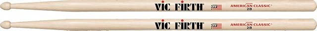 Vic FIrth - American Classic® Drumsticks 2B - American Hickory - Wood Tip