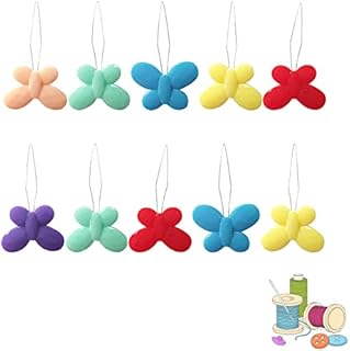 10pcs Butterfly Shaped Needle Threader Easy to Insert Hand Sewing Needles,DIY Threading Tool, Needle Threaders for Hand Sewing,Used for Hand Sewing Cross Stitch Repair Clothing (Random Colors)