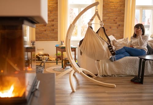 AMAZONAS - Gestell Hippo für Babyhängematten Kangoo | TÜV-zertifiziertes, nachhaltiges Fichtenholz | Für drinnen und draußen | Belastbar bis 35 kg, Maße 108 x 140 x 105 cm