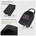 YouKnow Silicone Cover and Travel Case for JBL Clip 5 Ultra Portable Bluetooth Speaker, with Removable Strap Attach to Bike Golf Cart Boat (Silicone Cover and Travel Case) (Black)