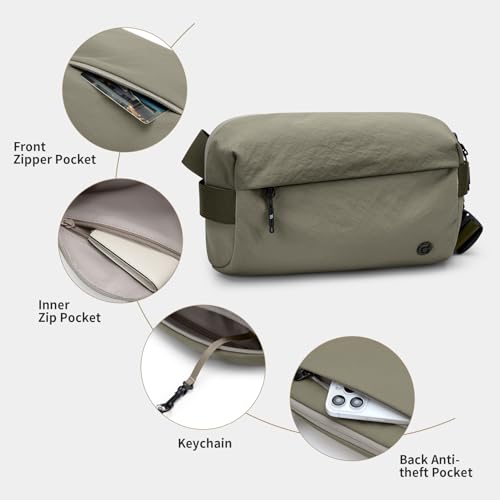 GOLF SUPAGS Bolsa tiracolo para mulheres e homens, mochila para uso ao ar livre, lazer, caminhadas,