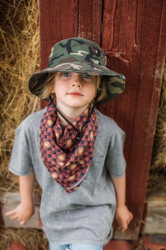 Kids Boys Summer Sun Hat - Wide Brim Sun Protection Outdoor Bucket Hat Safari Beach Hat for Boys Girl Teens(for 5-9 Years)2