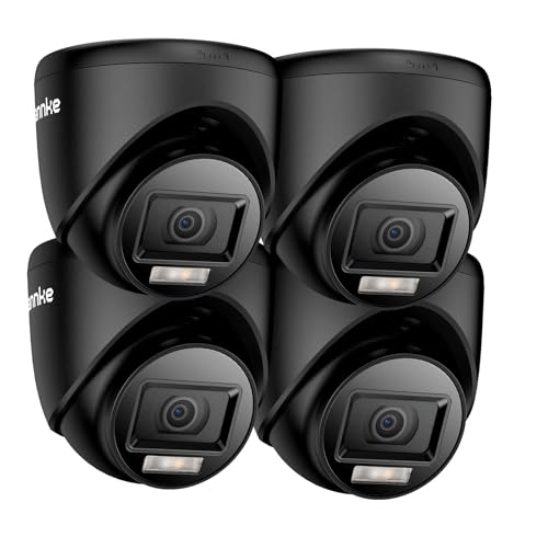 ANNKE 4-Packed HD-TVI 1080P Home Security Surveillance Cameras, 2MP Day Night Vision, Smart Color Night Vision, IP67 Weatherproof Housing