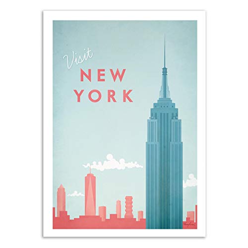 WALL EDITIONS Art-Poster - Visit New York - Henry Rivers - Format : 50 x 70 cm Cover