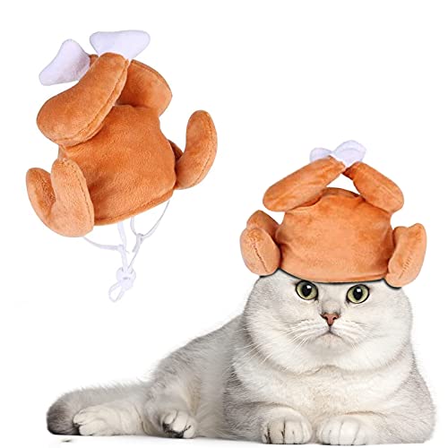 Sombrero de pavo para gato y perro pequeño miniatura 3