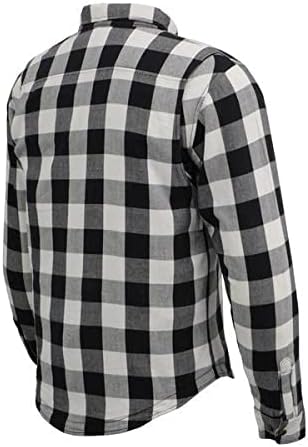 Miniatura 3 de Chaqueta de franela a cuadros para hombre, ligera, impermeable, color negro, blanco y gris