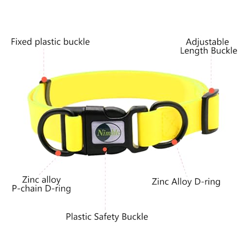 Halsband Hund Wasserdichtes Welpe Hundehalsband Einstellbarer, stark und haltbar, leicht zu reinigen Geruchloses Hundehalsband kleine Hunde