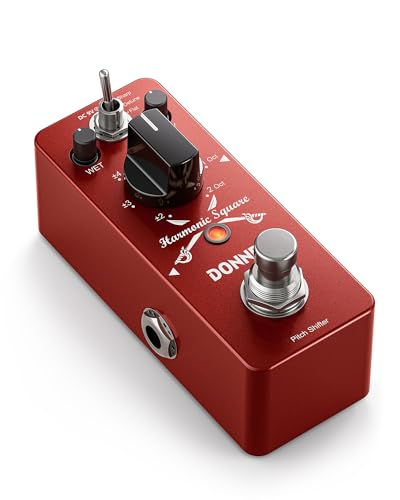 Donner Octave Pedał gitarowy, harmoniczny kwadratowy cyfrowy oktawy pedał skok zmiany biegów 7 typów zmian 3 tryby tonowe ostre Detune płaskie prawdziwe bypass