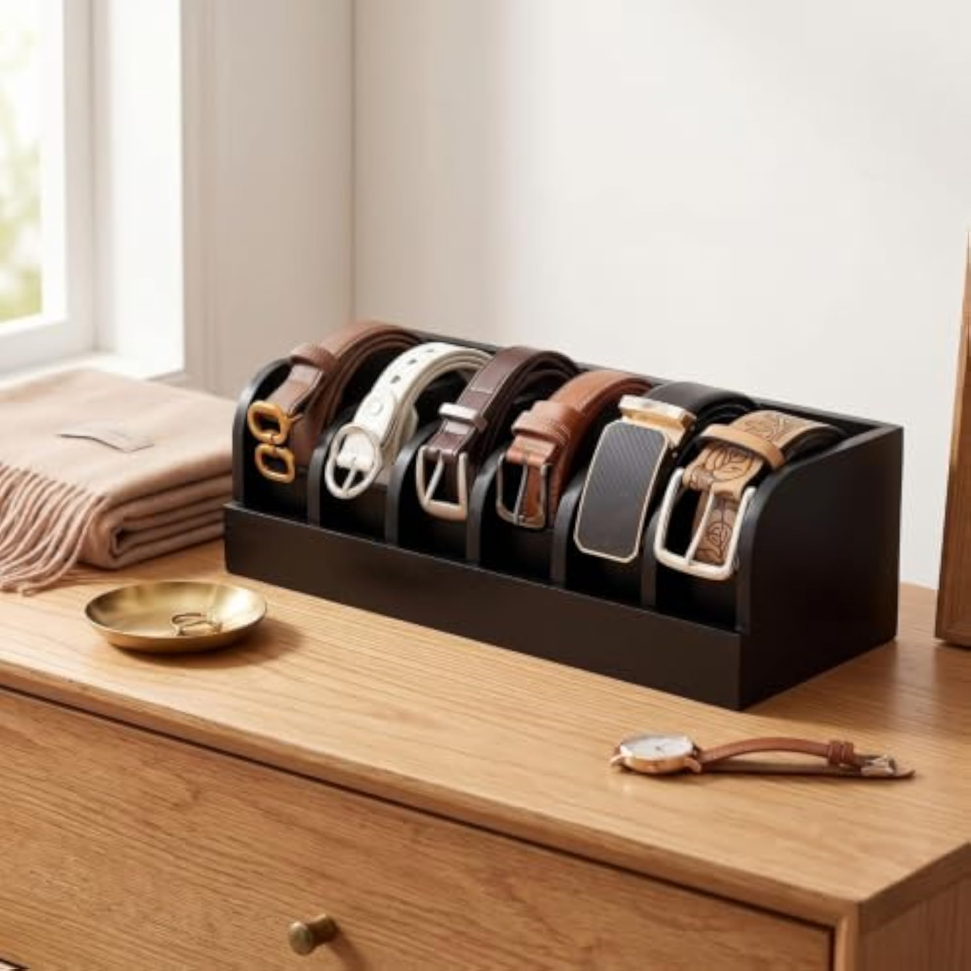 Rectangular Wooden Storage Divider Box with 12 Sections