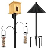 ERYTLLY Bird House Pole 80 Inch Bird Feeder Pole with...