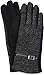 Produktbild styleBREAKER Damen Handschuhe mit Glitzer und Fleece Futter, warme Thermo Fingerhandschuhe Winter 09010014, Farbe:Schwarz