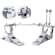 Bass Drum Double Pedals made from Aluminum and 303 stainless steel Alloy Beaufiful looking by adopting CNC cutting Craft Anodized on the surface Each joint is connected by a bearing to ensure smoothness Lightweight hammer head gives you a comfortable...