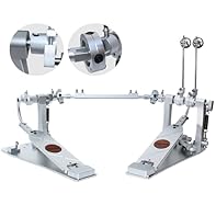 Bass Drum Double Pedals made from Aluminum and 303 stainless steel Alloy Beaufiful looking by adopting CNC cutting Craft Anodized on the surface Each joint is connected by a bearing to ensure smoothness Lightweight hammer head gives you a comfortable...
