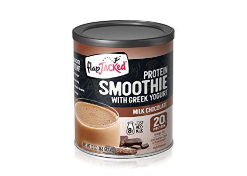 FlapJacked Protein Smoothie Mix with Greek Yogurt, Milk Chocolate, Can (8 Servings)