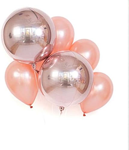 Miniatura 3 de Globos de oro rosa (100 unidades), globos de látex de oro rosa de 10 pulgadas para decoración de despedida de soltera, decoraciones de fiesta de
