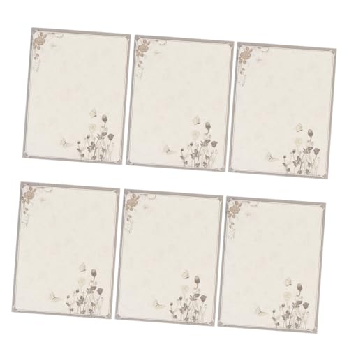 HOMSFOU 40個風レトロ手紙用紙 滑らかで書 い レターステーショナリー 具 ホ