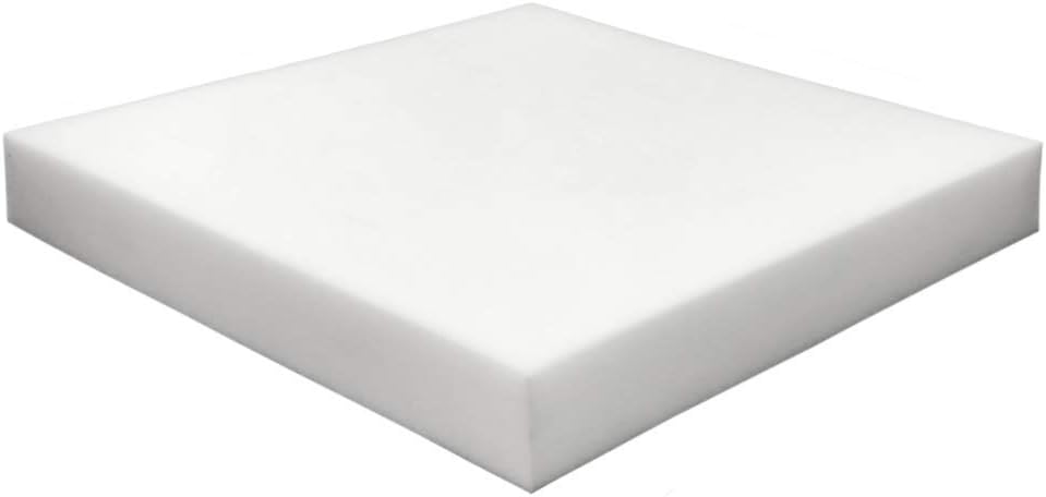 Foamma 1-Pack 2" x 18" x 18" High Density Upholstery Foam - Chair Cushion Square Foam for Dining Chairs, Wheelchair Seat Cushion Replacement