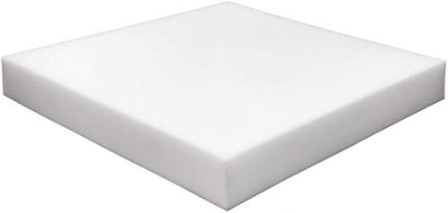Foamma Paquete de 1 almohadilla de espuma para tapicería de alta densidad de 2 x 20 x 20 pulgadas, repuesto de cojín de sofá, espuma de silla,