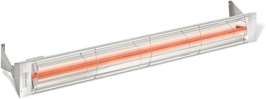 Infratech W Series Model W4024SS 61 - 1/4" Single Element 4000 Watt Stainless Steel Quartz Heater 240V