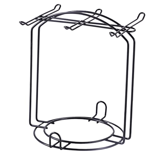 LIFKOME 1Pc Practical Cup Holder Mounted Drying Stand for Cups Black Cup Shelf for Kitchen Storage Multi Purpose Organizer for Home and Office