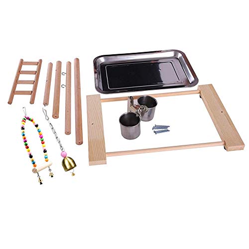 image for Dbeans Flourithing Bird Playground Parrot Playstand, Bird Play Stand w