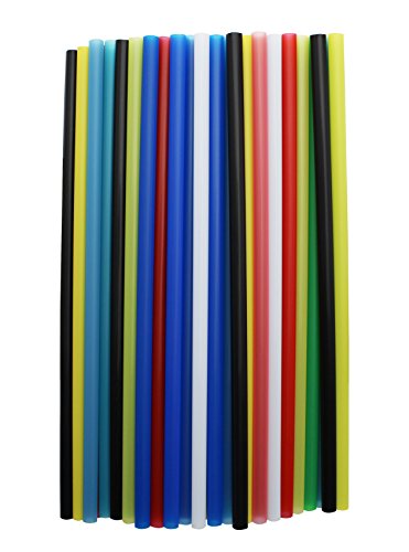 Pitillos de Plástico Flexibles 10 Inch x 0.28 Inch 250 Unids miniatura 2