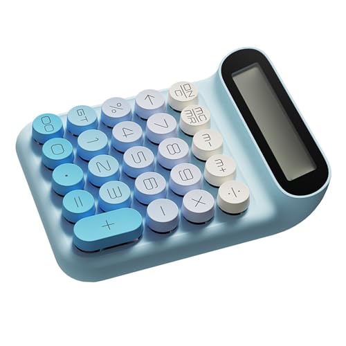 Calculadora de oficina con pantalla transparente táctil mecánica y portátil