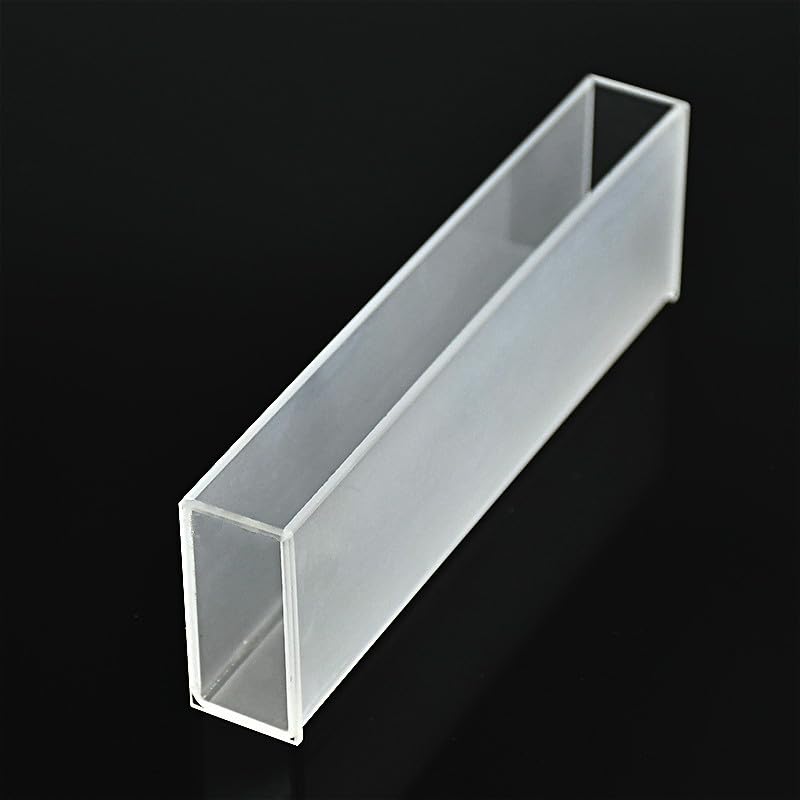 Cubeta de cuarzo con trayectoria de luz de 100 mm, celda de espectrómetro (celda de muestra líquida), 35 ml, for tecnología de sinterización de frita de espectrofotómetro, 1/paquete