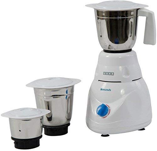 (Refurbished) Usha Smash Mixer Grinder (MG-2853) 500-Watt 3 Jars