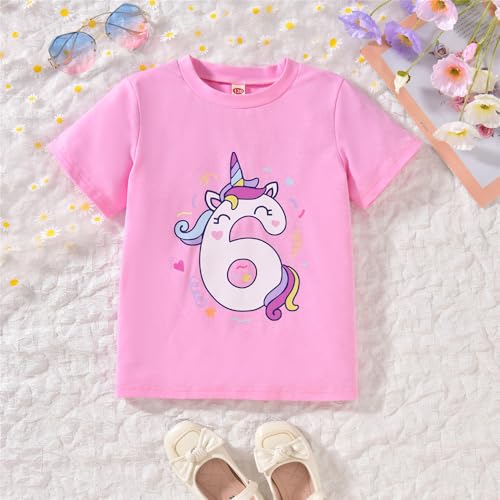 Image of 6th Birthday Outfit for Girls 6 Year Old Six Sixth Shirt Skirt Birthday Outfit